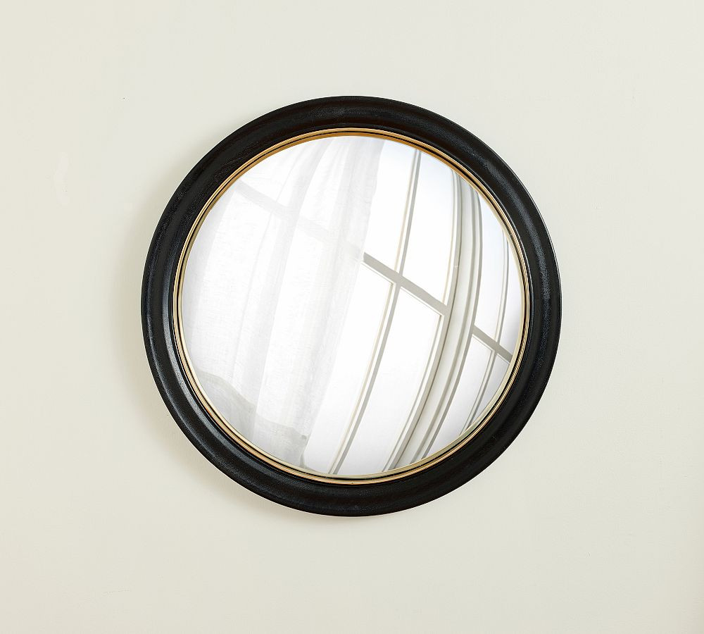 Chris Loves Julia Convex Mirror with Brass Frame | Pottery Barn (US)