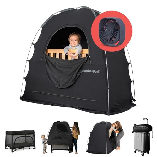 SlumberPod with Fan The Original Blackout Sleep Tent Travel Essential for Baby and Toddlers, Mini... | Amazon (US)