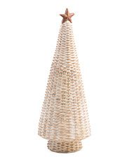 17in Resin Rattan Tree With Star Decor | Home | T.J.Maxx | TJ Maxx