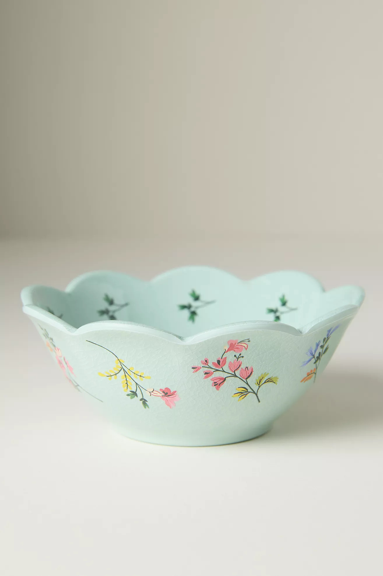 Annette Floral Melamine Nut Bowls, Set of 4 | Anthropologie (US)