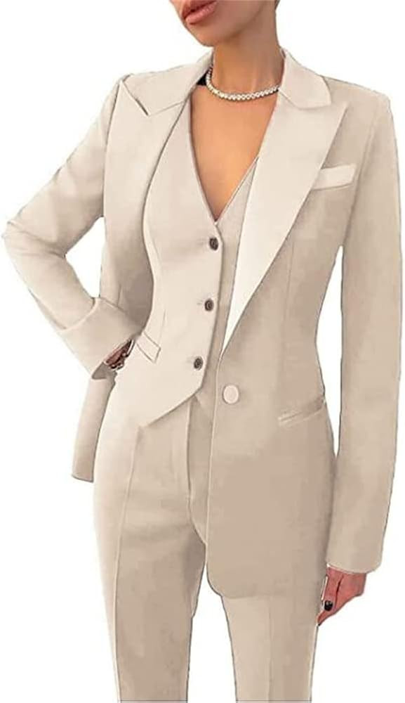 Women Pantsuits Wedding Tuxedos Party Wear Suits Formal Business Suits | Amazon (US)