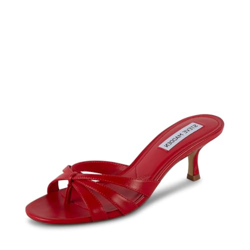 Amazon.com | Steve Madden Women's Cary, Orange Patent, 6.5 | Heeled Sandals | Amazon (US)