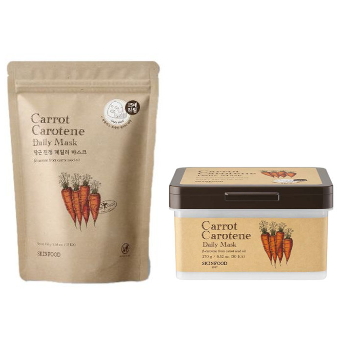 SKINFOOD - Carrot Carotene Daily Mask 30ea + Refill 15ea Set | Stylevana