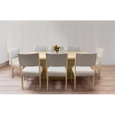 Porschia 8 - Person Solid Wood Dining Set | Wayfair North America