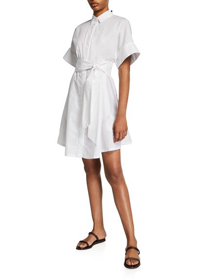 Emporio Armani Cotton Poplin Shirtdress | Neiman Marcus