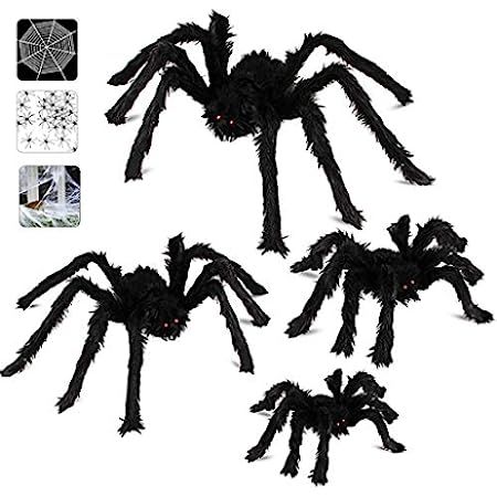 Dreampark Halloween Spider Decorations, 6 Pcs Realistic Hairy Spiders Set, Scary Spider Props for In | Amazon (US)