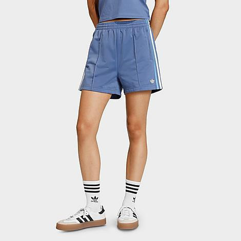 adidas Women's Originals Firebird Classic Shorts in Crew Blue/Light Blue/White Size: XS | JD Sports (US)