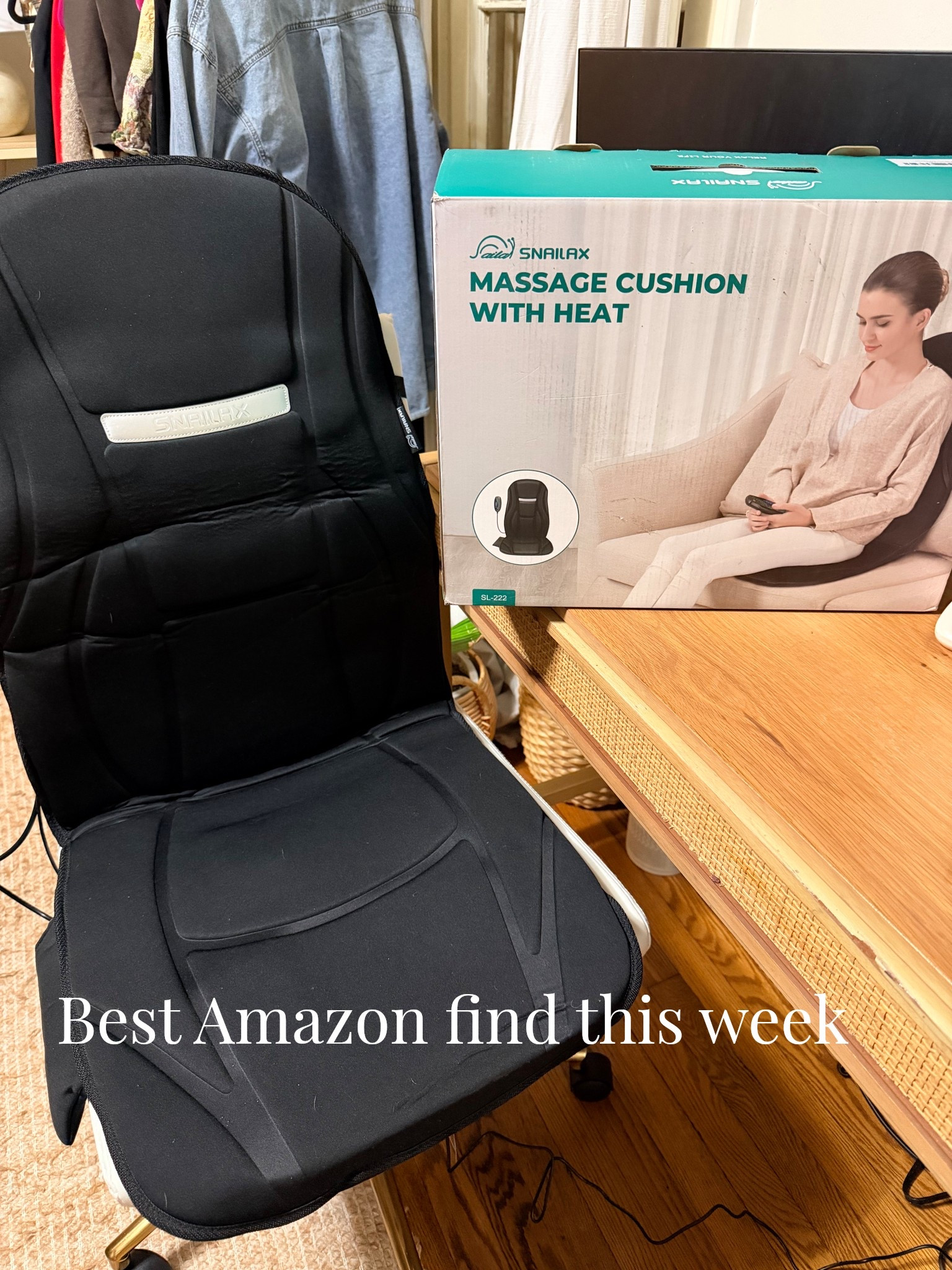 You guys I’m obsessed with this thing it is the perfect add to your desk chair, office chair, dining chair in the living room. It has eight vibration massage levels and it’s heated.  Amazon and affordable 

#LTKHome #LTKFindsUnder100 #LTKselfcare