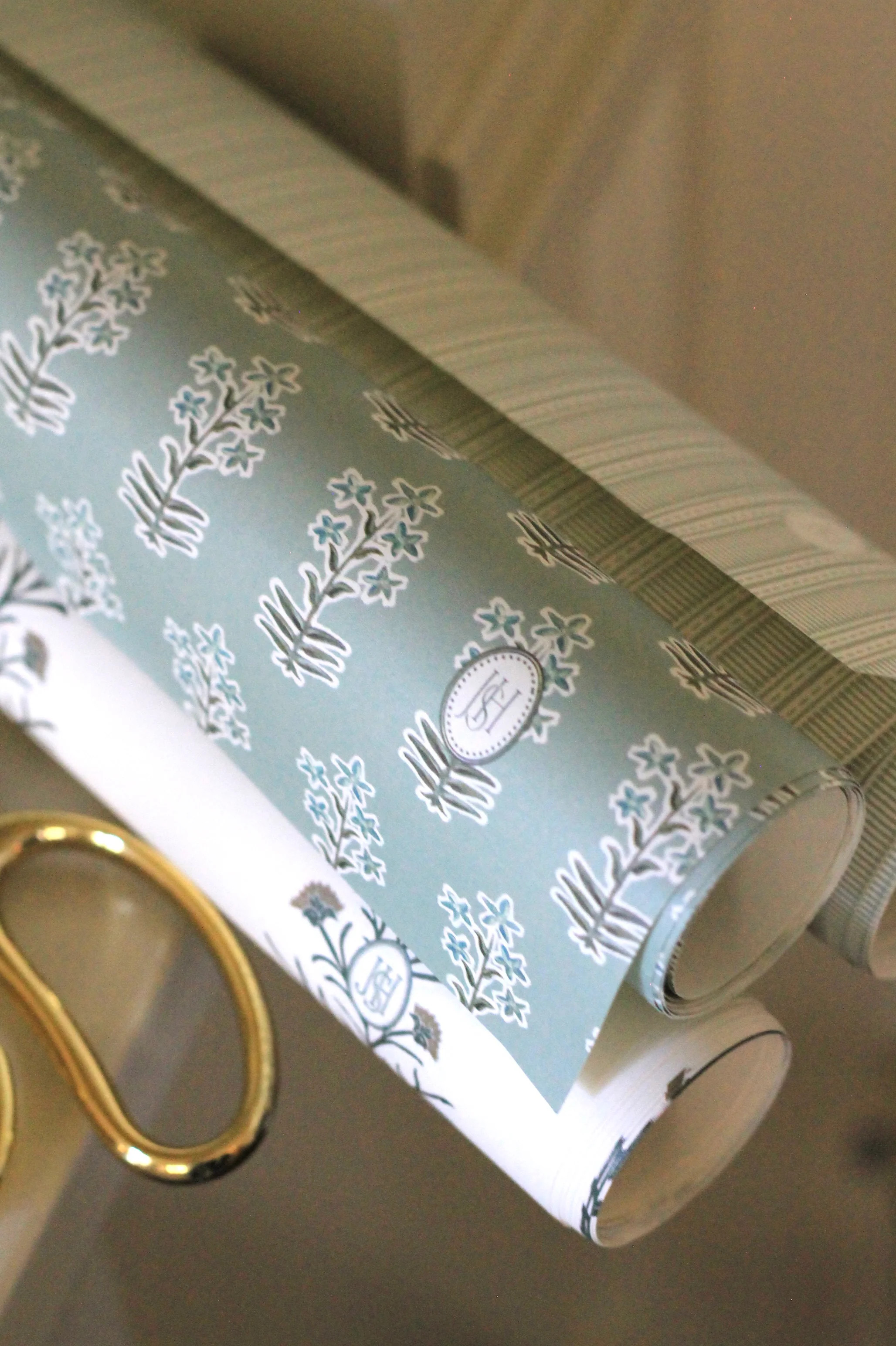 Emma Flower Wrapping Papers - 4 sheets | JSH Home Essentials