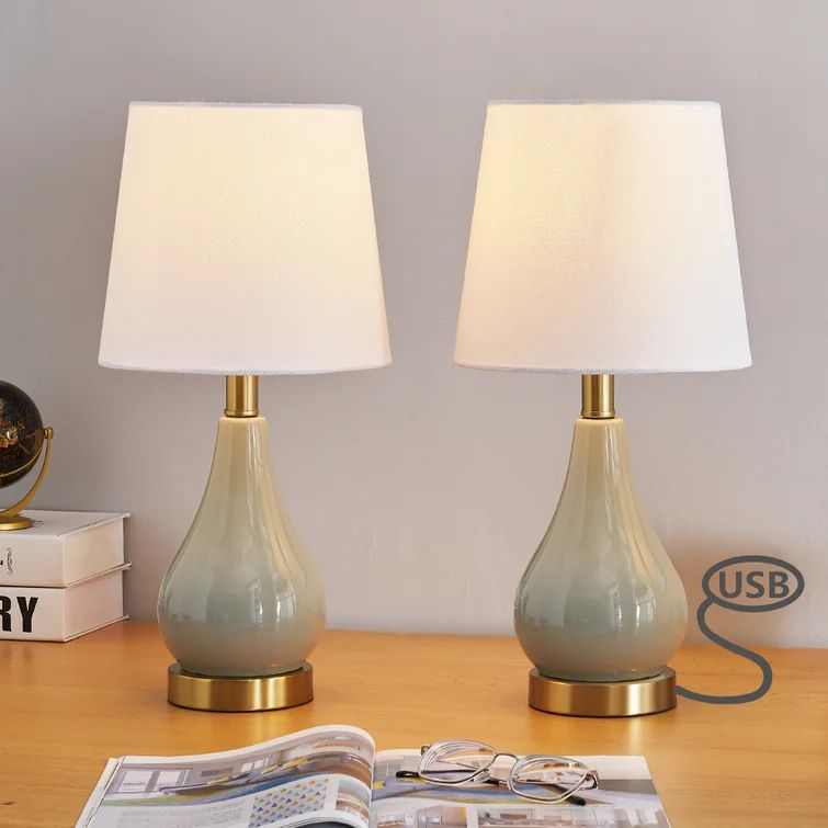 Frederick USB Table Lamp (Set of 2) | Wayfair North America