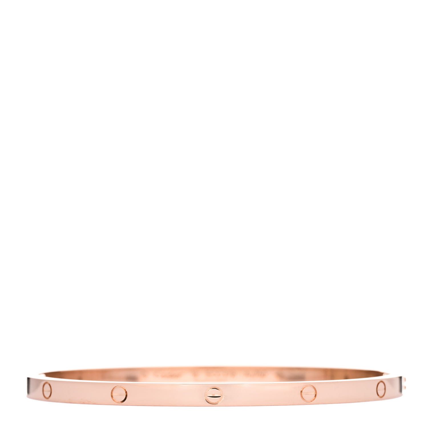 18K Pink Gold Small LOVE Bracelet 18 | FASHIONPHILE (US)