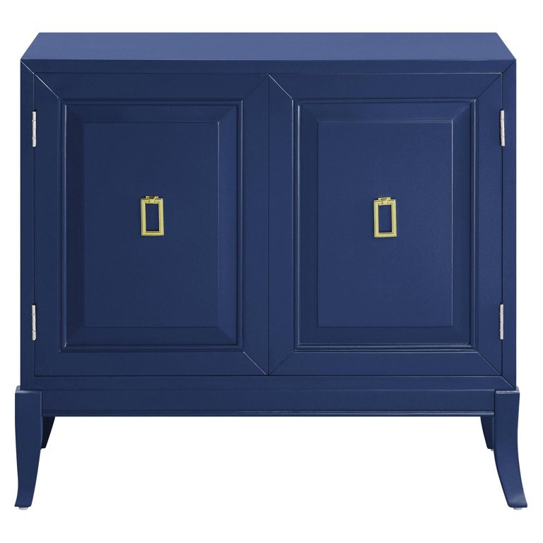 ACME Clem Console Table with Door in Blue - Walmart.com | Walmart (US)