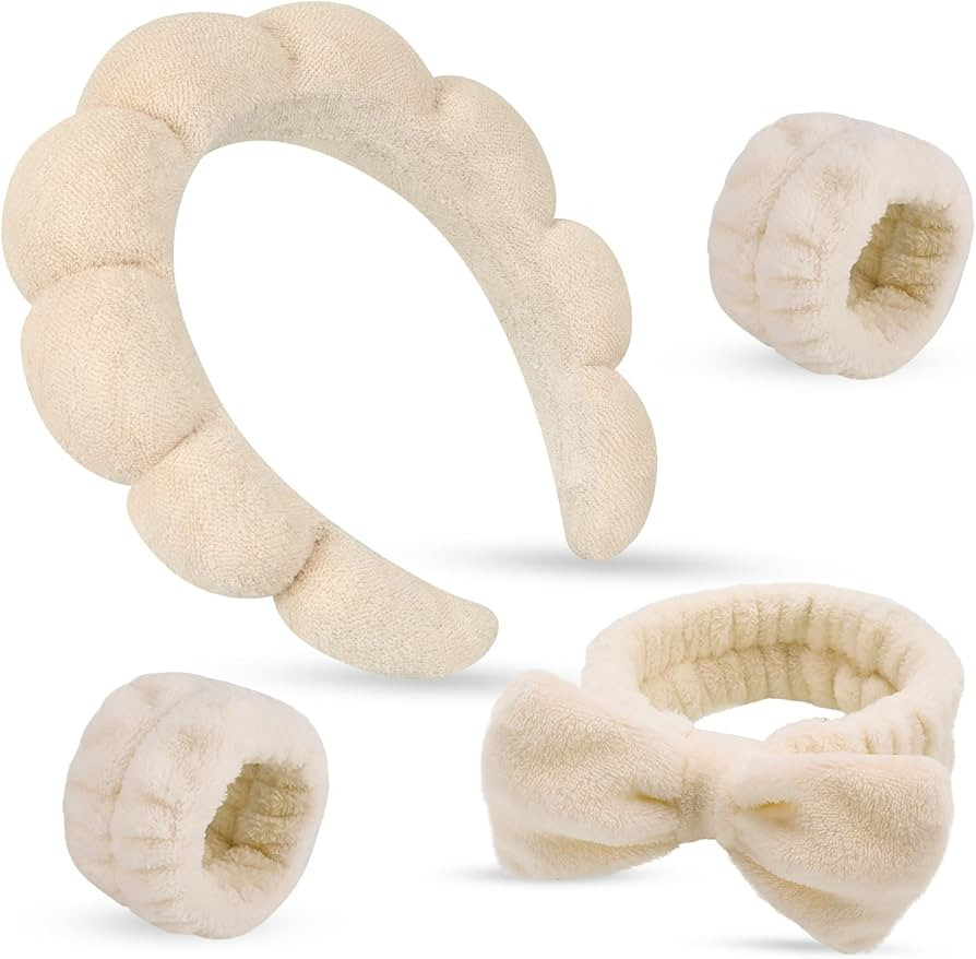 SPA Headband for Women for Washing Face, Makeup Headband & Hair Band for Face Wash, Bubble Headba... | Amazon (US)