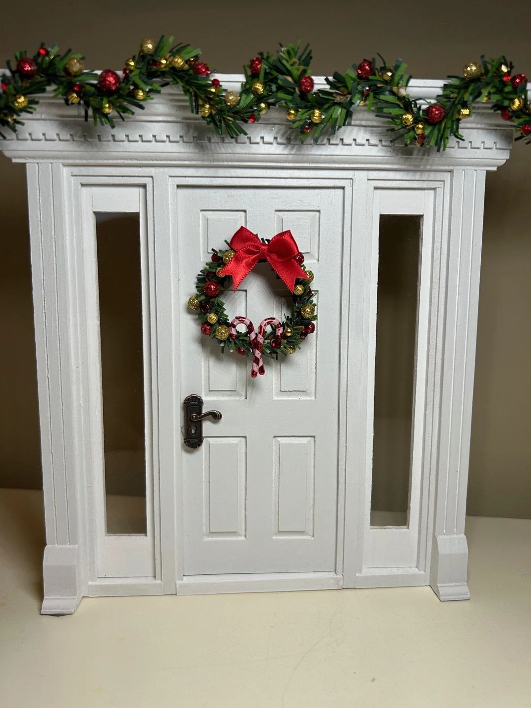 1:12 Scale Miniature Christmas Wreath Dollhouse Christmas - Etsy | Etsy (US)