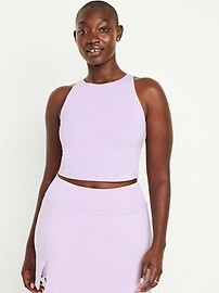 Light Support PowerChill Longline Sports Bra | Old Navy (US)