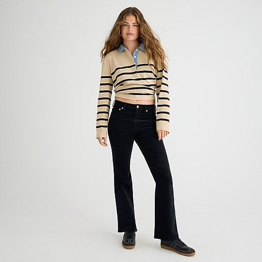 High-rise slim demi-boot pant in corduroy | J. Crew US