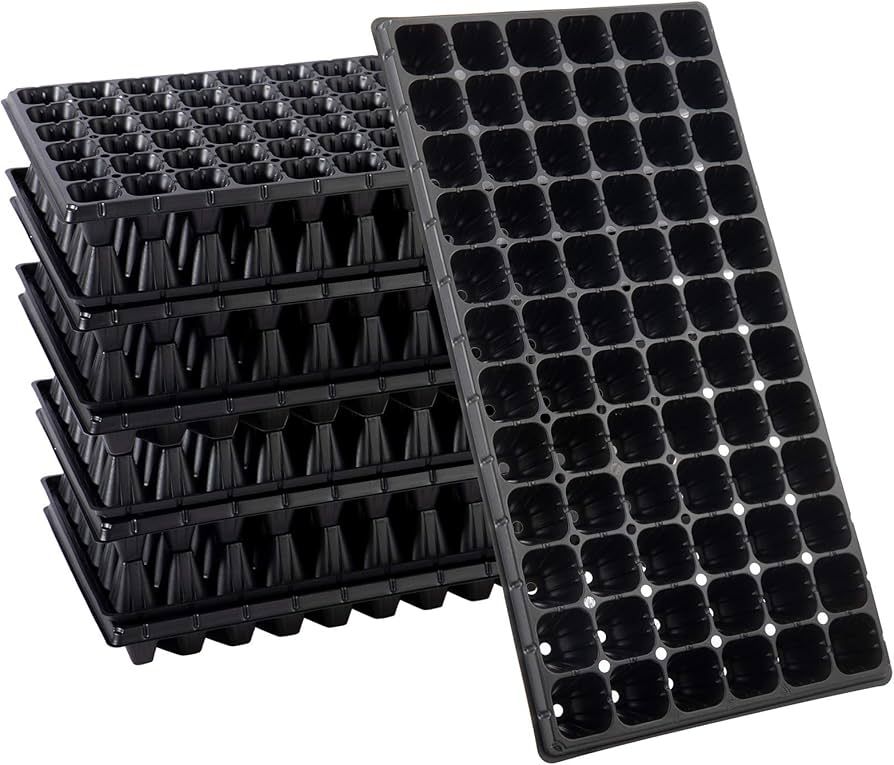 Apipi 10 Pcs 72 Cell Seed Starter Tray - Reusable Seed Growing Starting Tray Fits 1020 Trays, Thi... | Amazon (US)