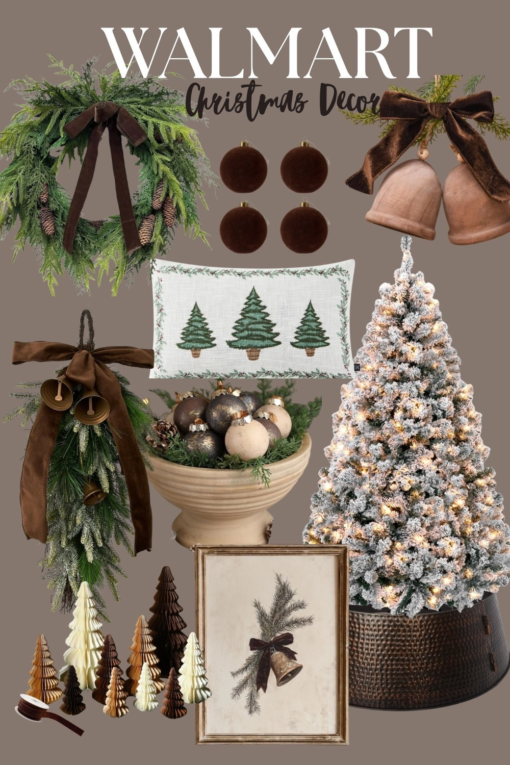 The perfect shade of hues 🤎 #ChristmasDecorations #WalmartChristmas 

#LTKSeasonal #LTKStyleTip #LTKHoliday