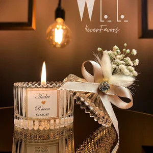 Personalised Wedding Party Thank You Candle Favor for Guests | Etsy | Etsy (US)