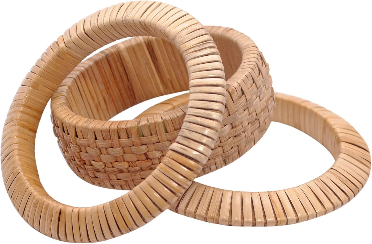 Pure Hands Explore elegance with our Whisper Trio—Sustainable HandWoven Cane Bangle Set-Straigh... | Amazon (US)