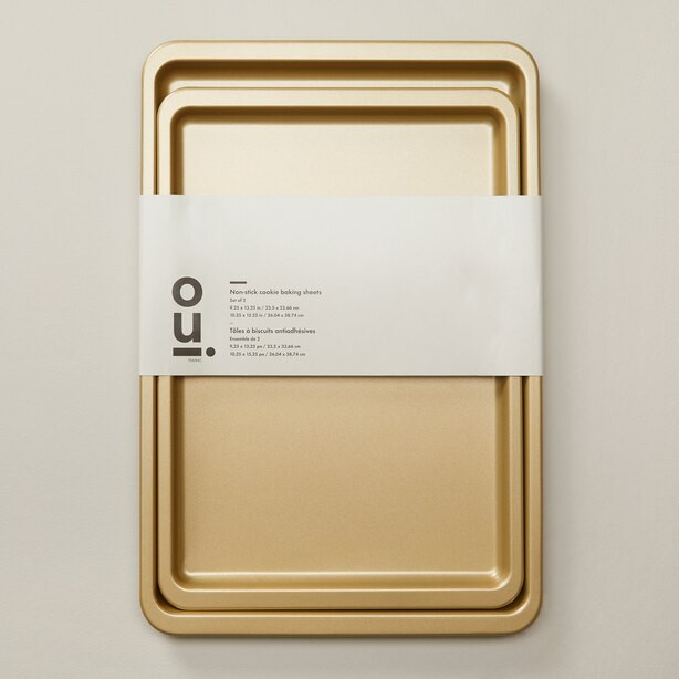 Cookie Baking Sheet Set of 2, Gold | Indigo (CA)