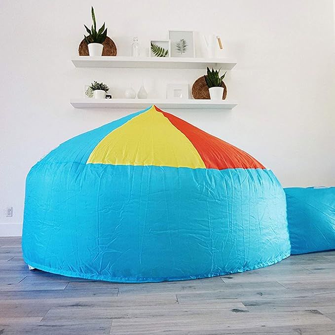 The Original AIR FORT Build A Fort in 30 Seconds, Inflatable Fort for Kids (Beach Ball Blue) | Amazon (US)