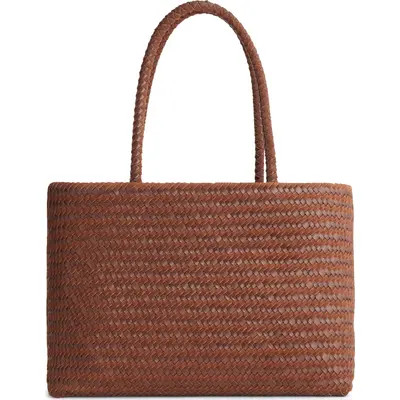 Madewell Handwoven Suede Leather Tote in Mocha at Nordstrom | Nordstrom