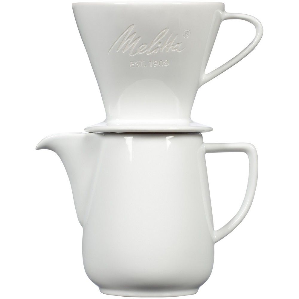 Melitta Porcelain Pour-Over Carafe Set with Cone Brewer and Carafe - | Target