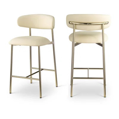 Hikmat Vegan Leather Counter Stool | Wayfair North America