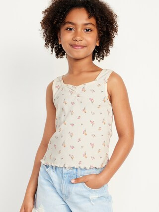 Fitted Sweetheart-Neck Tank Top for Girls | Old Navy (US)