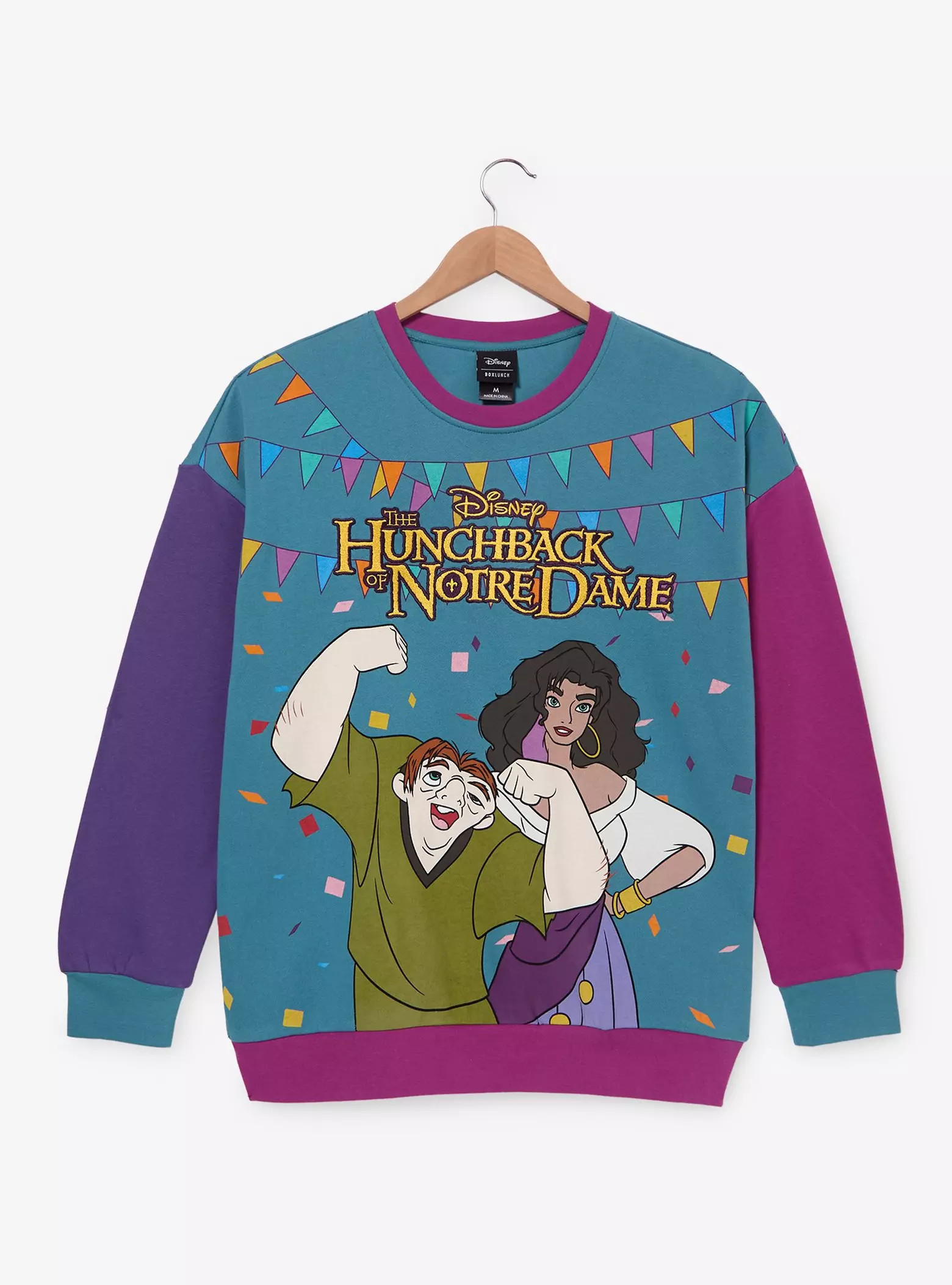 Disney The Hunchback of Notre Dame Esmeralda & Quasimodo Colorblock Crewneck - BoxLunch Exclusive... | BoxLunch