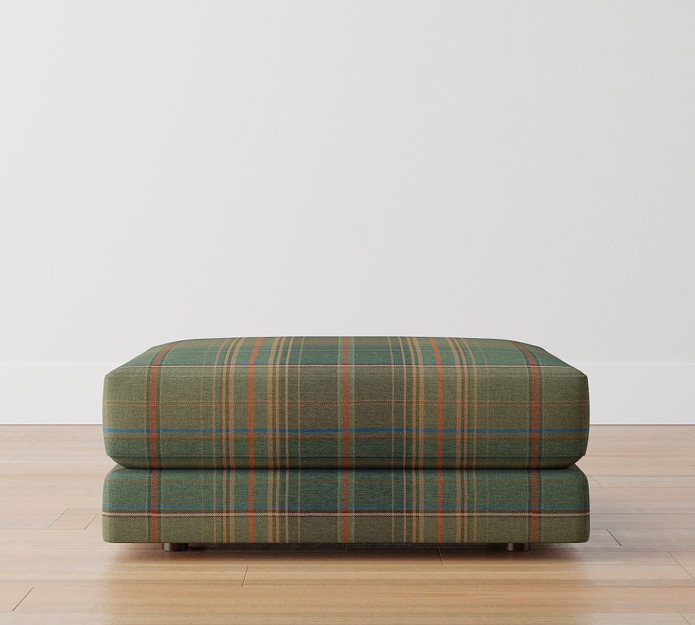 Carmel Lounge Square Arm Upholstered Ottoman | Pottery Barn (US)