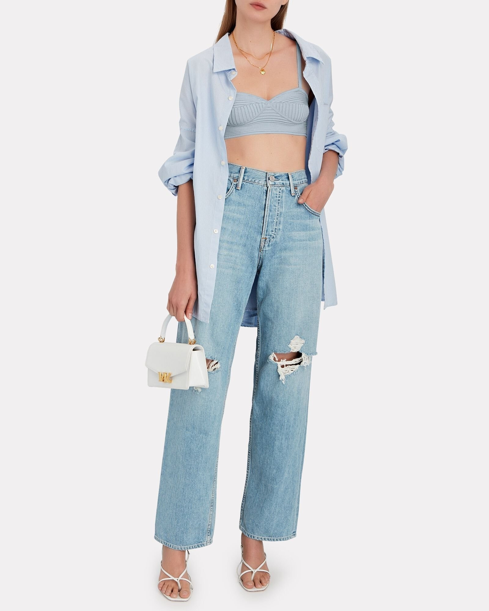 Bella Distressed Boyfriend Jeans | INTERMIX