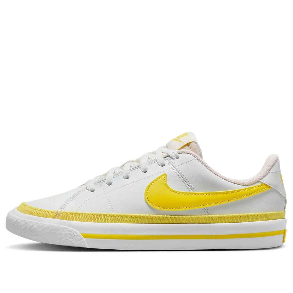 (GS) Nike Court Legacy 'White Opti Yellow' | KICKS CREW