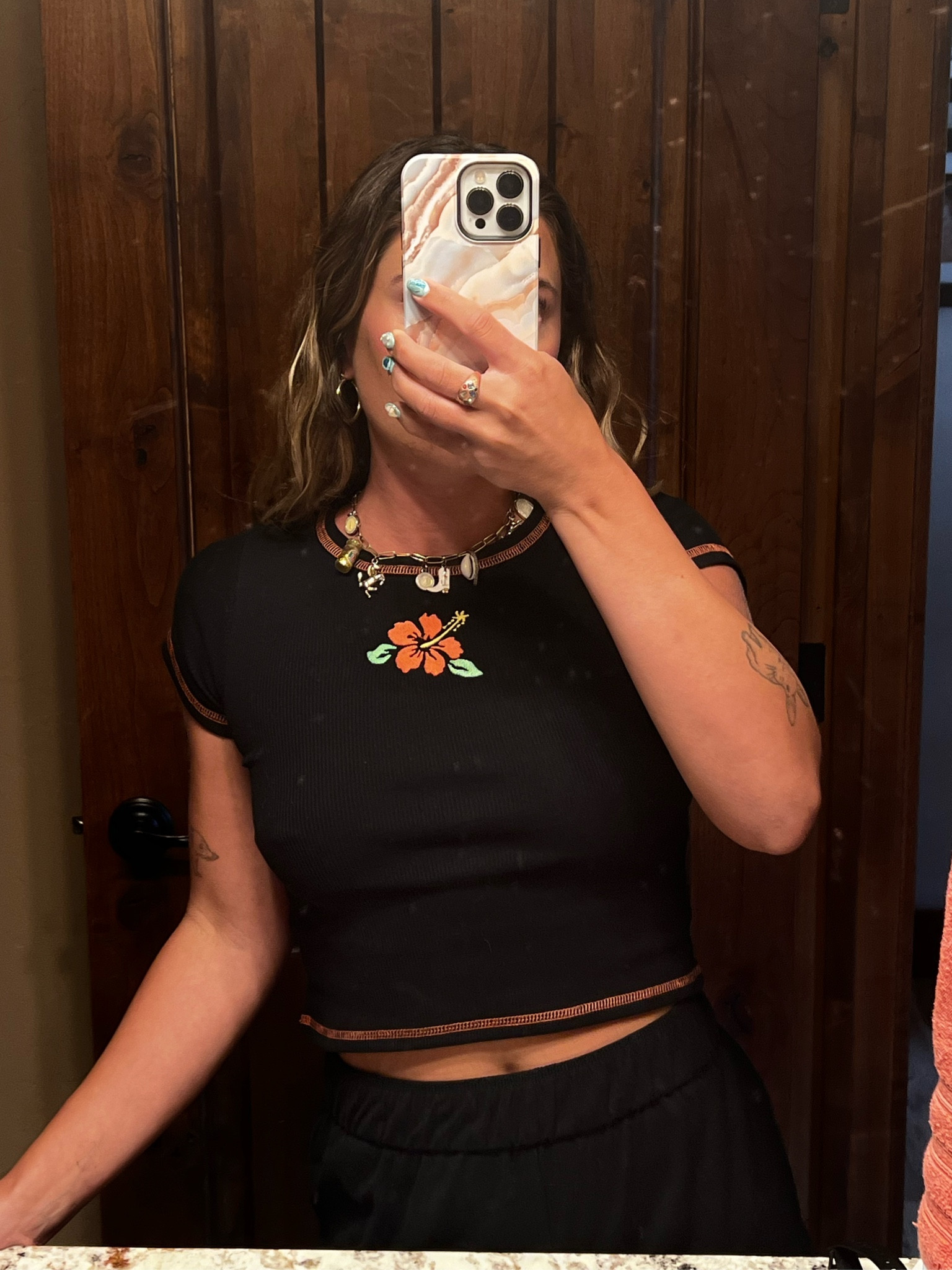 cutest embroidered baby tee 