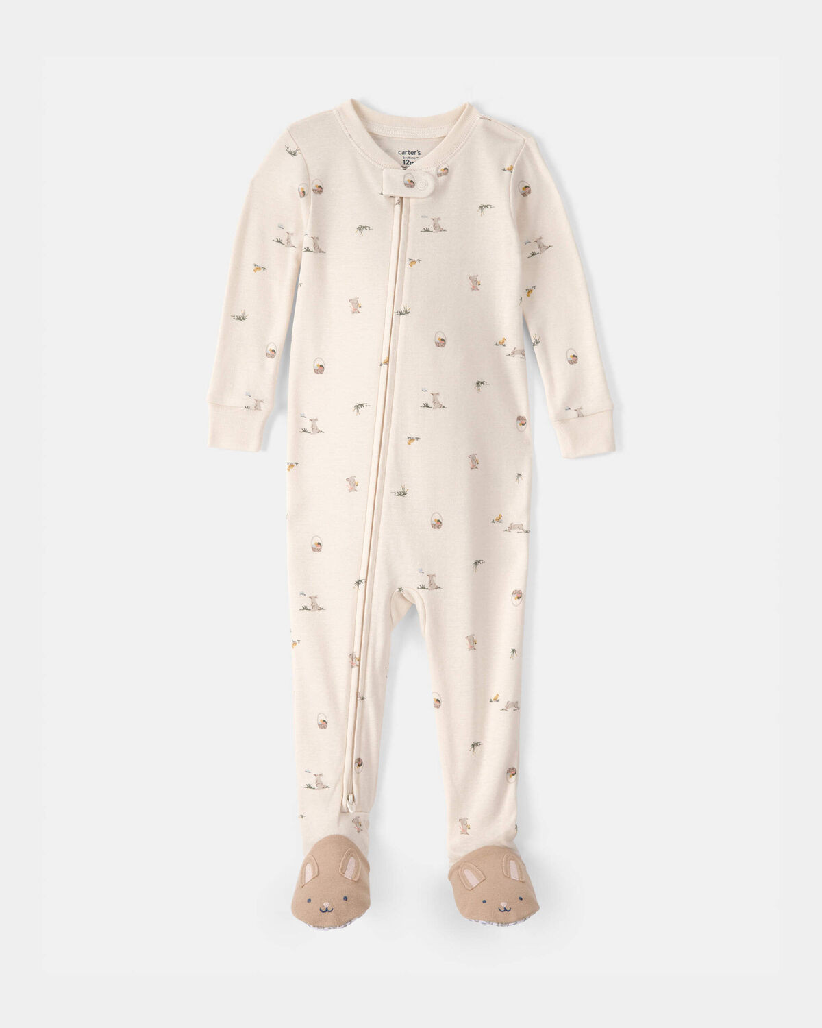 Baby Easter Bunny 100% Cotton Snug Fit 1-Piece Pajama - Cream | Carter's Inc