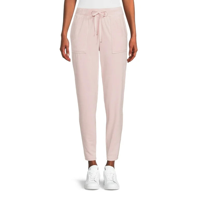 Time and Tru Women's Velour Jogger Pants | Walmart (US)