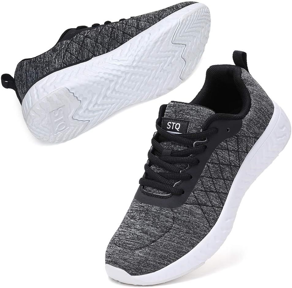 STQ Walking Shoes for Women Lace Up Lightweight Tennis Shoes | Amazon (US)