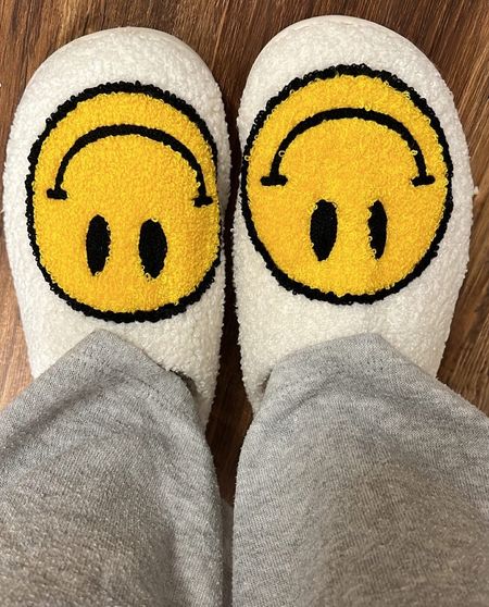 Your new favorite happy slippers 🫶🏾

#LTKhome #LTKHoliday #LTKSeasonal