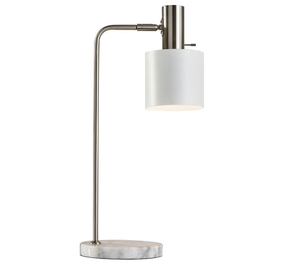 Emmental Marble Task Table Lamp, White | Pottery Barn (US)