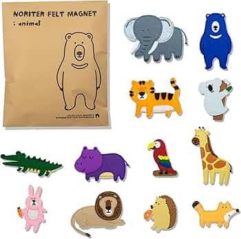 NORITER PROJECT - Magnetic FeltsㅣAnimal Seriesㅣ12 pcs ㅣStorytelling ToyㅣHand-madeㅣSafe ... | Amazon (US)