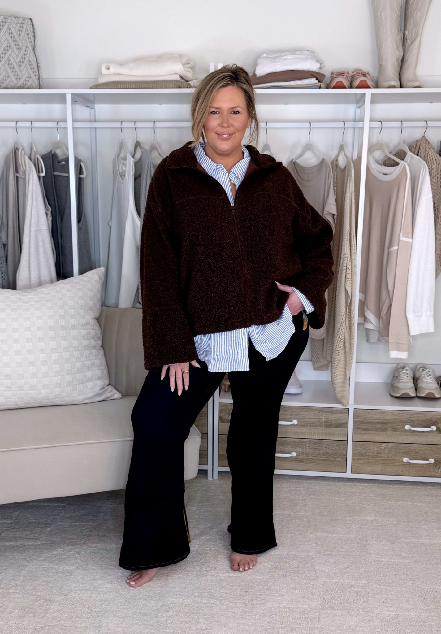 H&M plus size haul! Jeans run small size up 2!!! The teddy jacket is a 3X. 

Plus size fashion, mom style, everyday outfit ideas, midsize fashion, spring outfits, trendy fashion, chic style, ootd

#LTKMidsize #LTKootd #LTKSeasonal