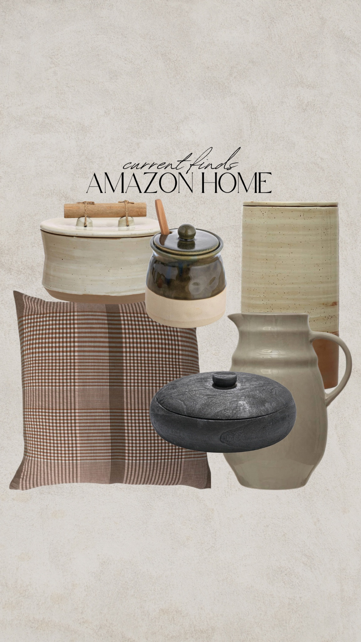 Amazon home finds! Throw pillow plaid, vase, utensil holder, bowl, storage kitchen

#LTKsalealert #LTKhome #LTKfindsunder50