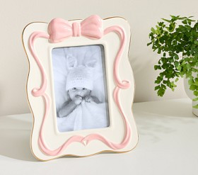 Ceramic Bow Desktop Frame | Pottery Barn Kids