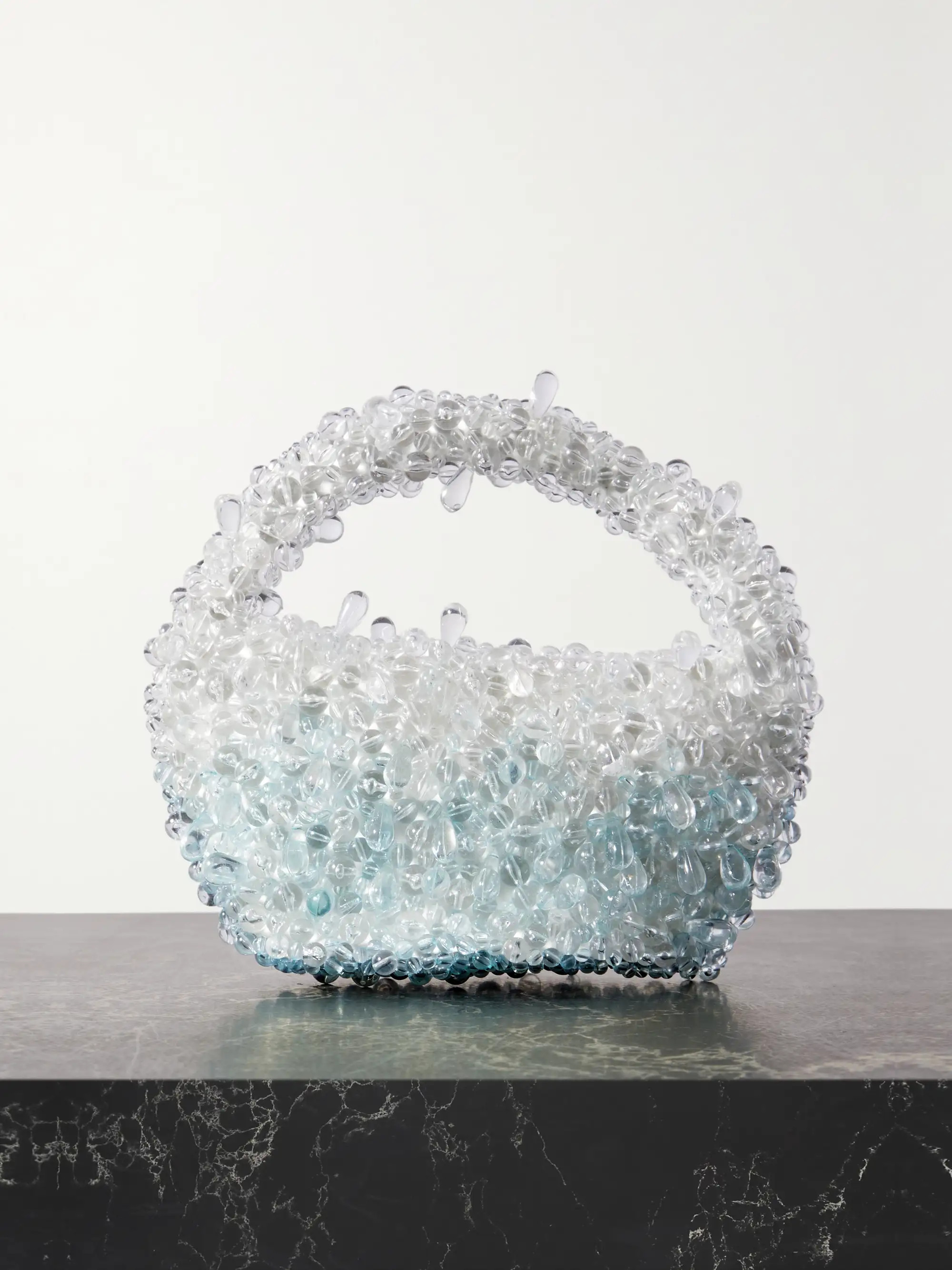 + The Vanguard Droplet mini bead-embellished satin shoulder bag | NET-A-PORTER (US)