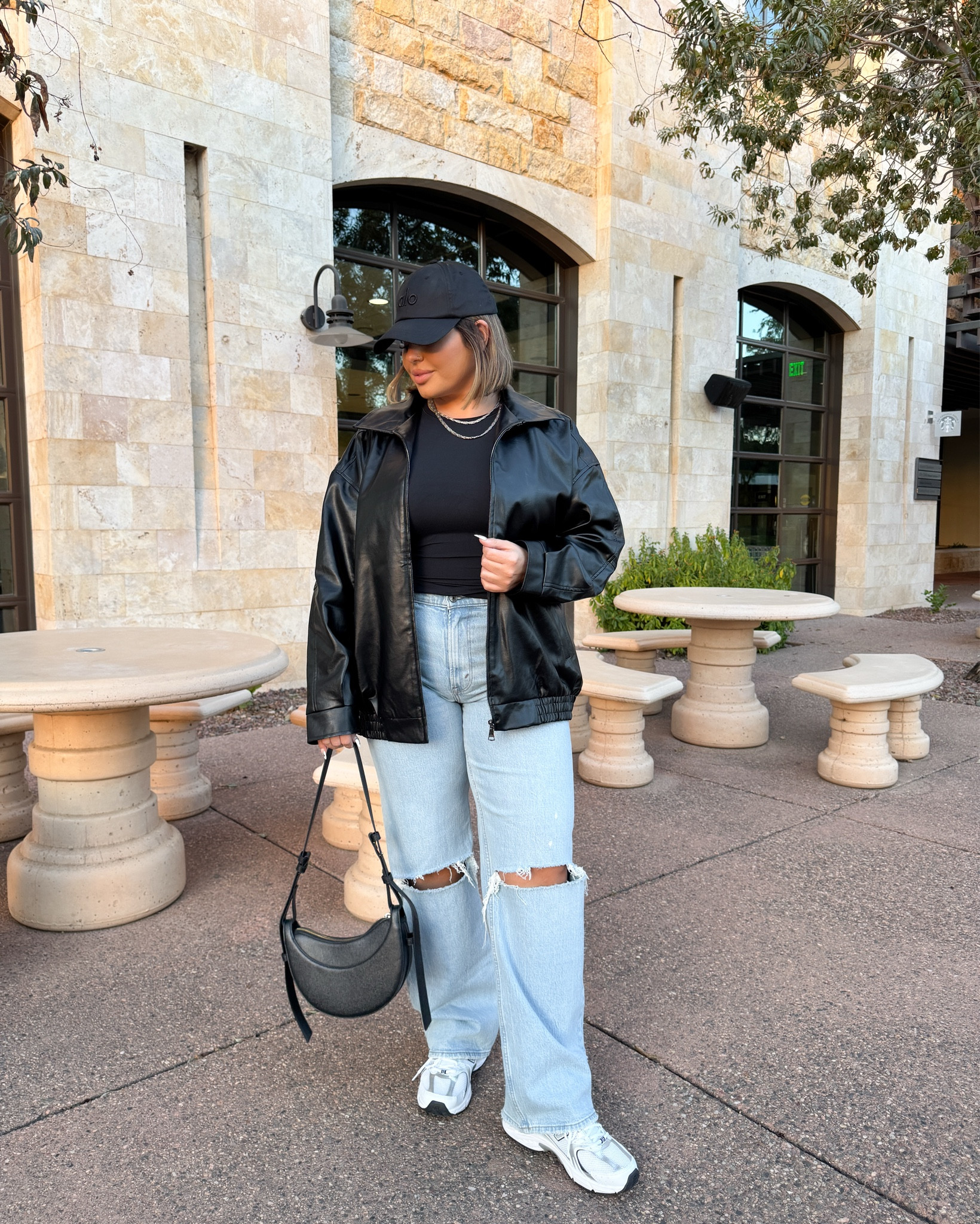 Top L 
Jacket xxl for oversized fit 
Jeans 31 long 
#Abercrombie #Denim #Midsize #OOTD #alo 

#LTKMidsize #LTKFindsUnder50 #LTKFindsUnder100