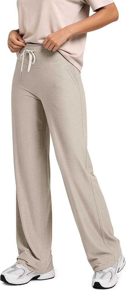 ODODOS Women's High-Rise Wide Leg Pants, 29"/31" Ultra Soft odSTRATUM Tech | Amazon (US)