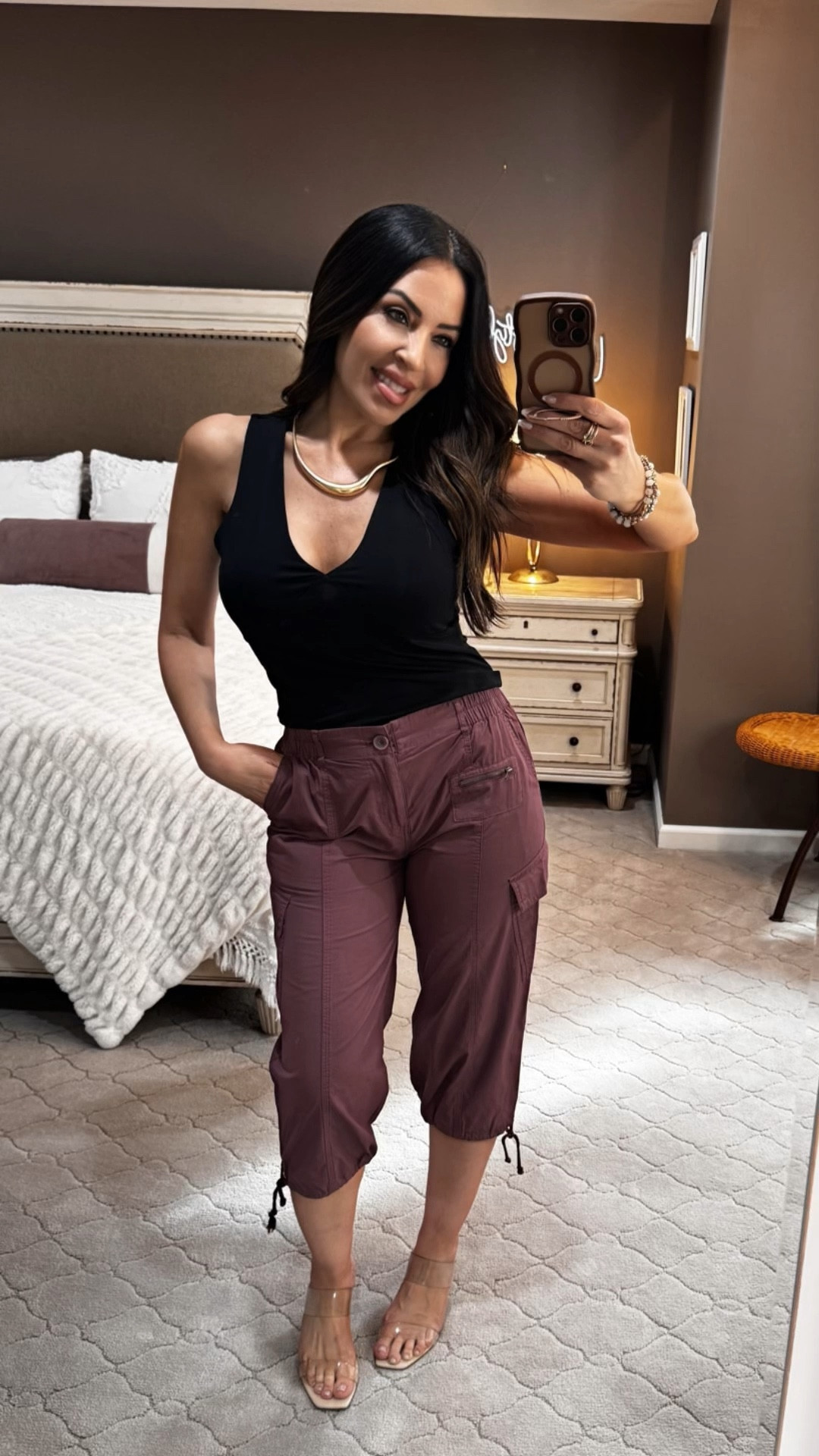 Springing into that Y2K aesthetic! 🌸✨ These cargo capris are officially my new favorite for the season, and can you believe this deep V top is under $10! Affordable, chic, and ready for those sunny days ahead. ☀️🌷
#targetstyle #springfashion #y2kaesthetic


#LTKOver40