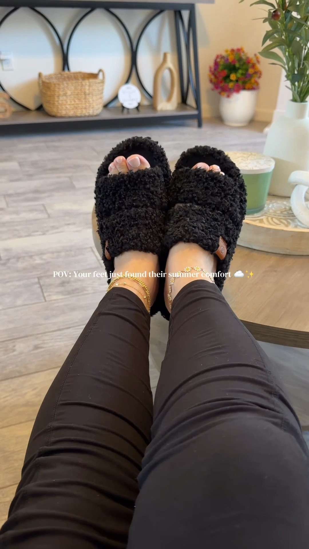 These fuzzy open toe slippers feature soft memory foam and a non slip sole for cozy comfort at home, perfect for relaxing, lounging, or gifting and everyday wear.

#CozySlippers #HomeComfort #MemoryFoam #ComfortWear

#LTKmomlife #LTKootd #LTKgrwm