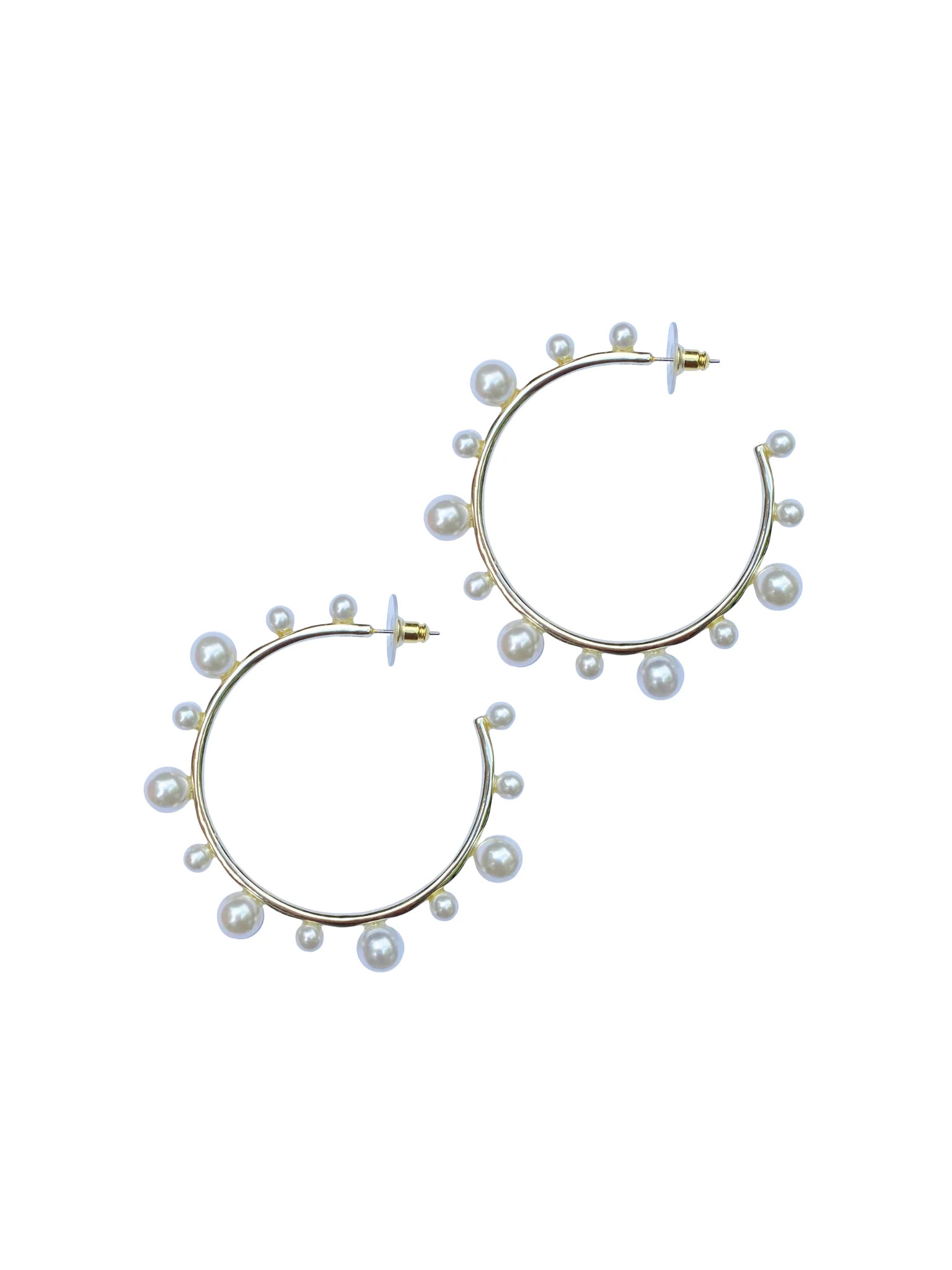 pearl hoops | Nicola Bathie Jewelry
